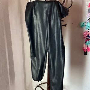 Black leather pants